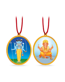 Locket : Shri Ganpati, Gurudev Datta, Thread